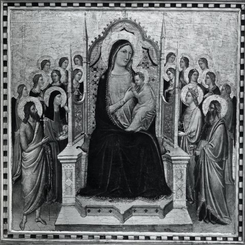 Boccardi, Cosimo — Jacopo del Casentino - sec. XIV - Madonna con Bambino in trono, santi e angeli — insieme